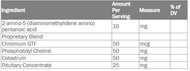 Special Introductory Height Growth Ingredients
